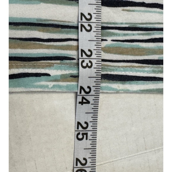 Coral Bay Tank Top Multicolor Geometric Cotton Blend Round Ocean Beachy Comfort - Picture 5 of 7